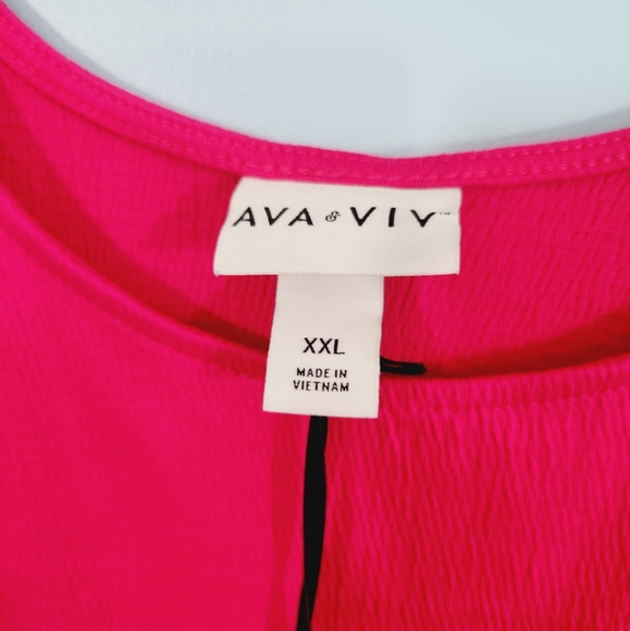 NWT Ava and Viv Plus Size Sleeveless Empire Waist Dress - Picture 8 of 9